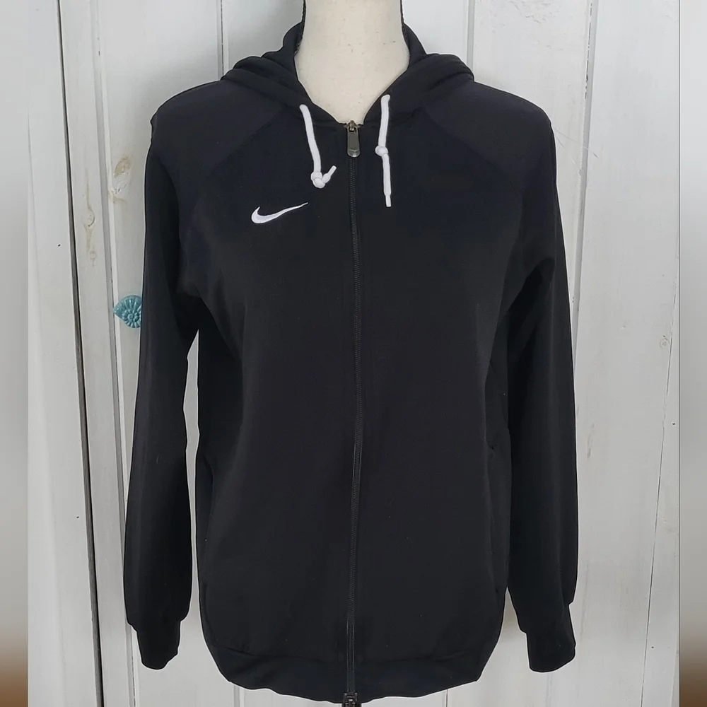 Nike Dry-fit Fulll Zip Hooded Athletic Gym Lounge Jacket